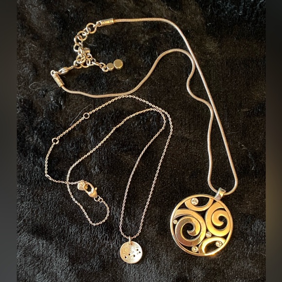 Brighton bundle Contempo Silver & Crystal plus Stary night matte silver Necklace - Picture 3 of 3